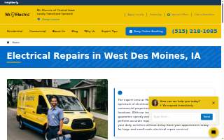 Mr. Electric of Central Iowa website