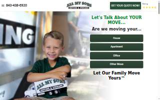 All My Sons Moving & Storage of Myrtle Beach website