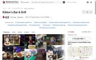 Kikker's Bar & Grill website