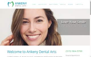 Ankeny Dental Arts website