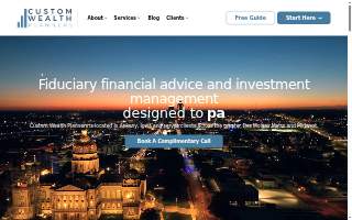 Custom Wealth Planners website