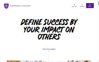 Stonehill Wellness Center website