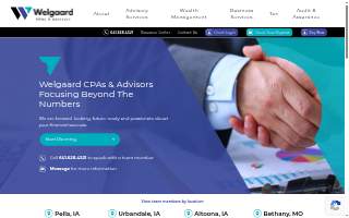 Welgaard CPAs & Advisors website