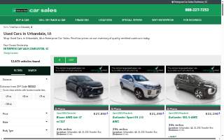 Enterprise Car Sales of Urbandale website