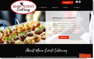 Main Event Catering - Des Moines website