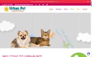 Urban Pet Hospital And Resort website