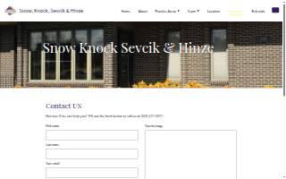 Snow Knock Sevcik & Hinze website