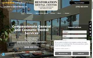 Restoration Dental Center website