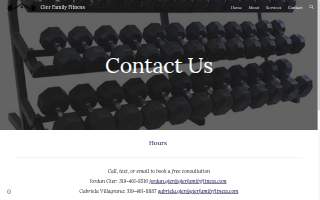 Gier Family Fitness website