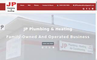 JP Plumbing & Heating website