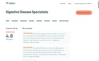 Digestive Disease Specialists website