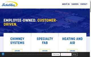 Schebler Heating and Air website