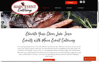 Main Event Catering - Clear Lake website