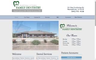 Marshalltown Family Dentistry website
