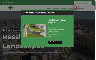 Ressler Custom Landscapes website