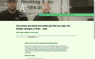 Dave's Heating & Cooling website
