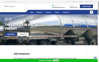 W.W. Transport INC. website