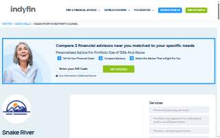 Snake River Investment Counsel website