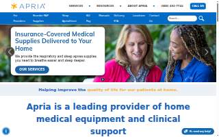 Apria Healthcare of North Charleston website