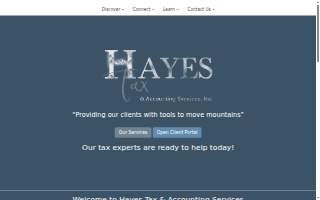 Hayes Tax & Accounting Services, Inc website