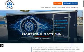 Three Peaks Electric website