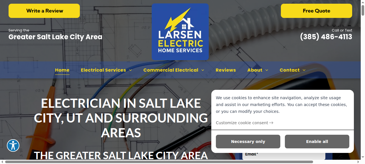 Larsen Electric website