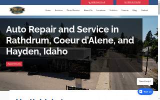Lake City Auto Care CDA website