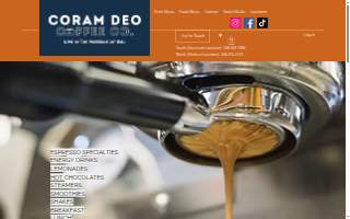 Coram Deo Coffee Co. website