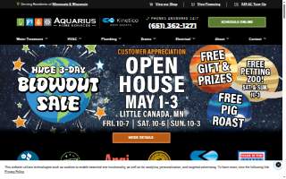 Aquarius Home Services website
