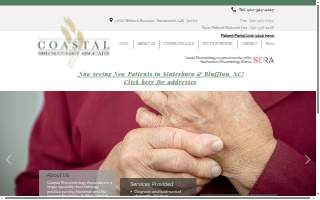 Coastal Rheumatology Associates, LLC - Bluffton website