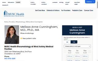 Melissa Anne Cunningham, MD, PhD, MA website