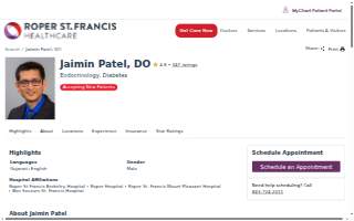 Jaimin R. Patel, DO website
