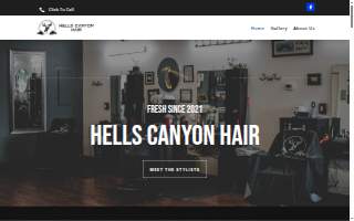 Hells Canyon Hair website