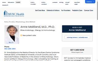 Anne Maitland, MD, PHD website