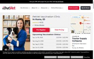 Schmidt Veterinary Services website