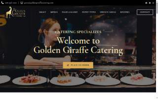 Golden Giraffe Catering website