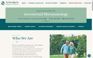 Greenwood Rheumatology website