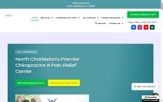 Charleston Pain Relief Center website