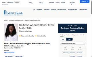 DeAnna Andrea Baker Frost, MD, PhD website