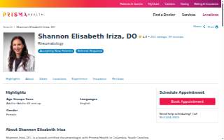 Shannon Elisabeth Iriza, DO website
