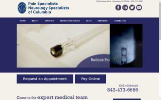 Pain & Neurology Specialists of Columbia website