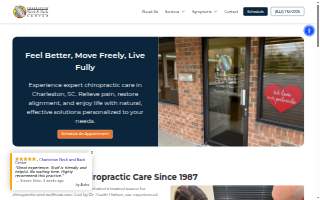 Charleston Neck & Back Center website