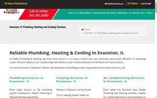 Flader Plumbing & Heating website