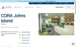 CORA Physical Therapy Johns Island website