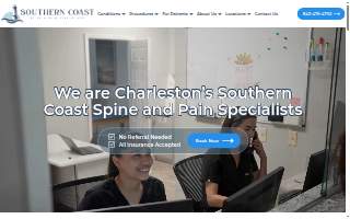 Southern Coast Spine & Pain Specialists of Beaufort website