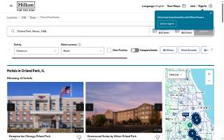 Hampton Inn Chicago Orland Park website