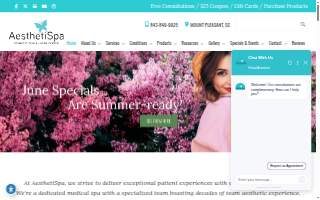 AesthetiSpa Cosmetic Skin & Laser Center website