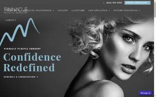 Pinnacle Plastic Surgery website