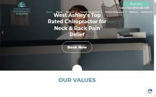 Charleston Chiropractic Associates website