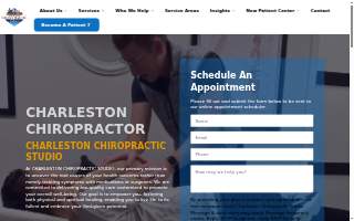 Charleston Chiropractic Studio website